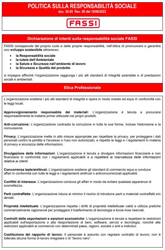 IT Codice etico sicurezza salute