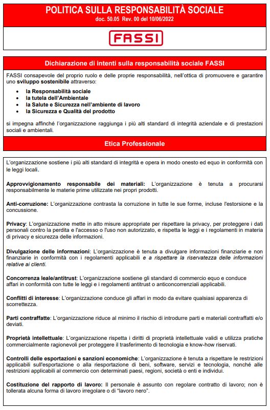 IT Codice etico sicurezza salute