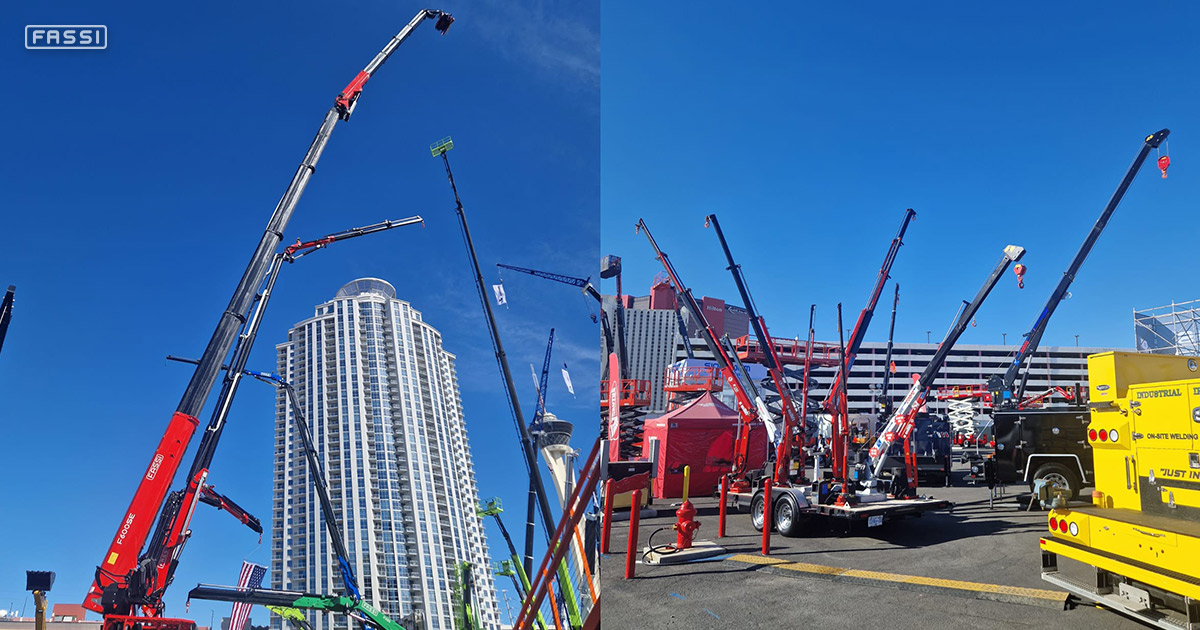 Fassi al CONEXPO-CON/AGG di Las Vegas con il dealer USA Fascan International