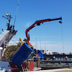 Fassi marine crane in the Netherlands