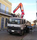 Fassi gru F155A.0 a Montevideo