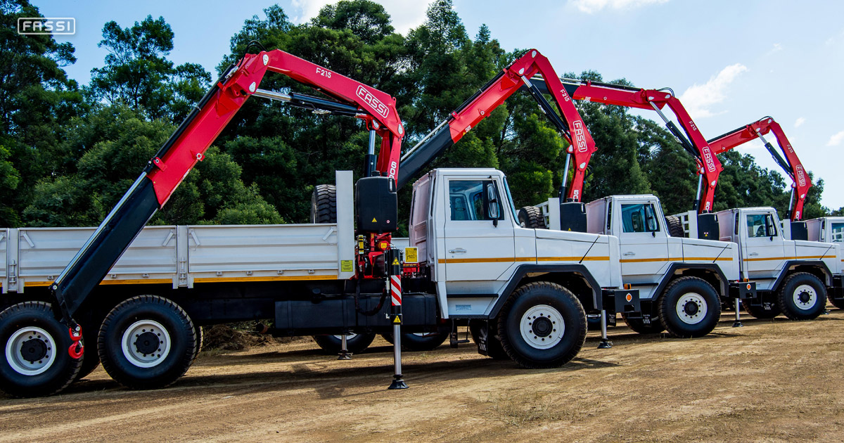 Grúas Fassi F215A para la minería