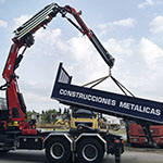 Fassi crane number 6 for a Majorcan company