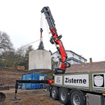 Delivering concrete with a Fassi F710RA.2.26