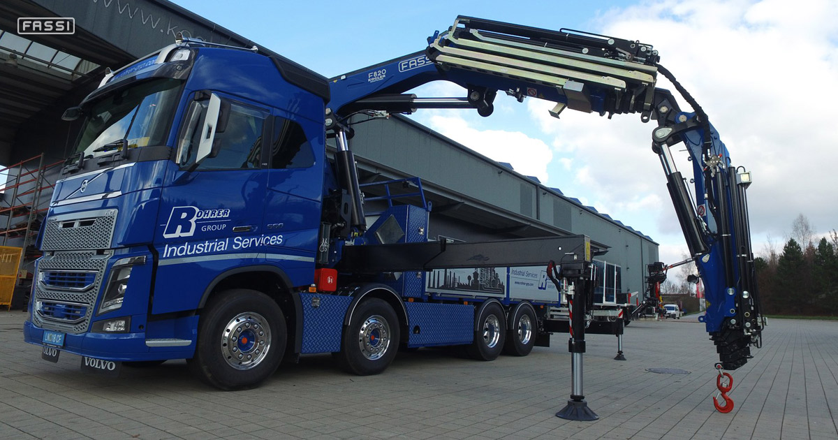 Fassi F820RA.2.26 für Industrieinfrastruktur