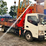 Fassi F85B.0.24 für Landschaftsbau in Singapur