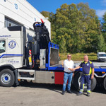 Livraison de deux grues Fassi avec système SHT