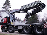 A Fassi loader crane into a video of the Palvelut Niemi Oy company