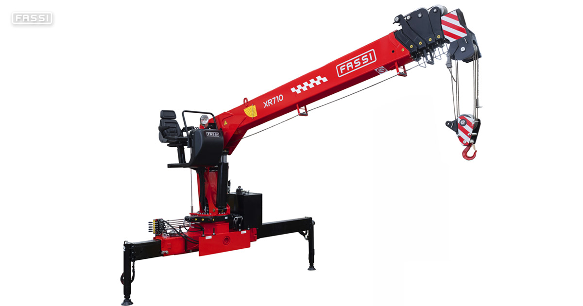 Fassi XR710 stiff boom cranes