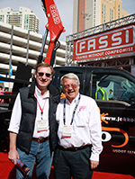 Giovanni Fassi y Bernie Faloney al Conexpo 2014