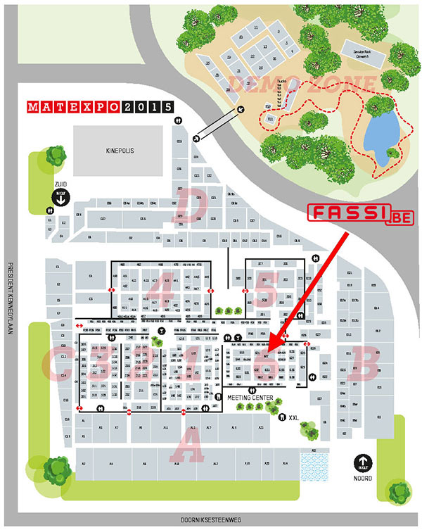 Fassi.BE at Matexpo2015 map