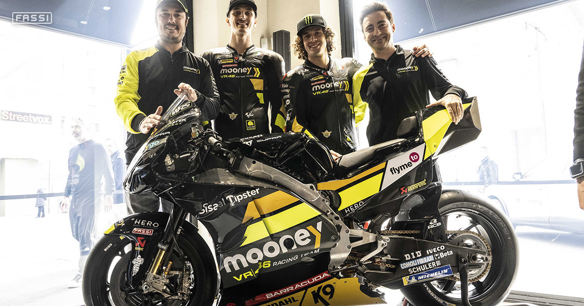 FASSI supports the Mooney VR46 Racing Team in the MotoGP