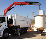 A Fassi 21 t/m installed on a vehicle used by the city of Manisa (Turkey)