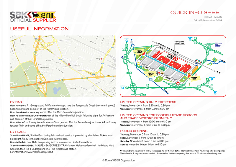 Info EICMA 2014 Fassi SBK Official