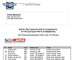 Entry List SBK & Super Sport 2016