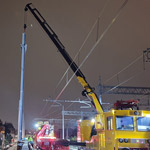 A valuable Fassi F515RA.2.26 railway crane 